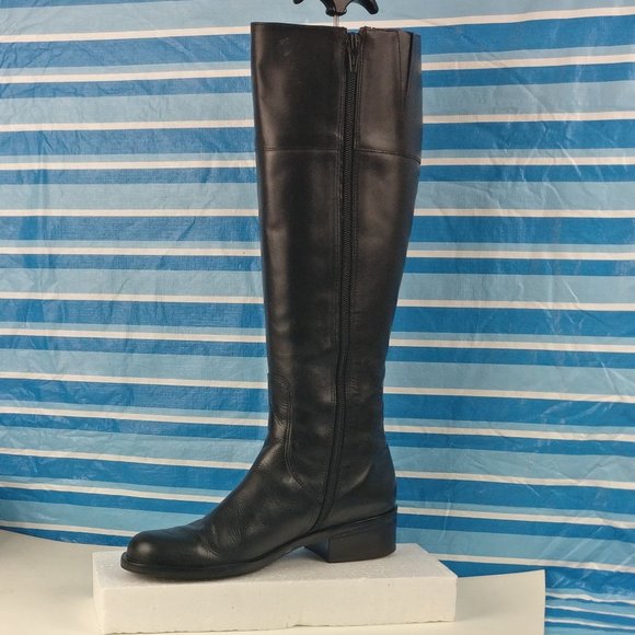 Talbots Shoes - Talbots Black Tall Leather Boots